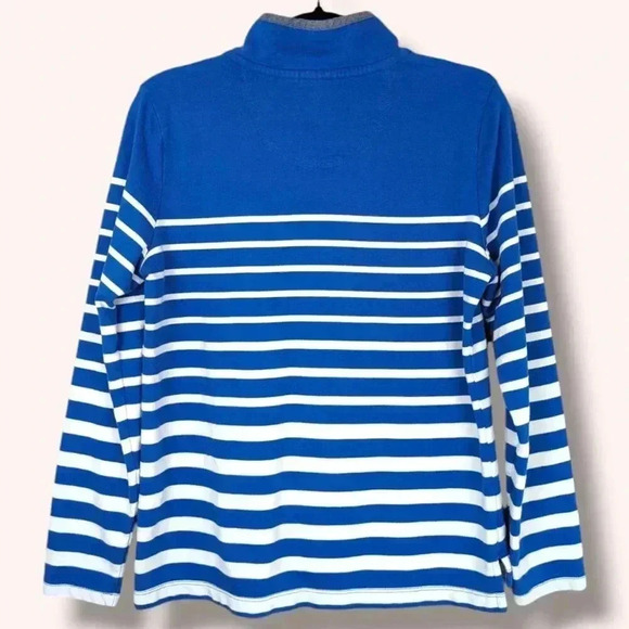 L.L. Bean Blue and White Striped Sweatshirt - Picture 5 of 5